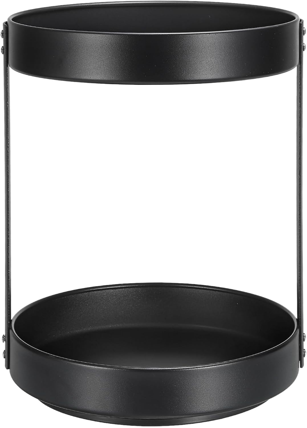 uxcell Lazy Susan Turntable Organizer, 2 Tier Rotating Spice Racks Metal Condiment Organizers for Cabinet Pantry Kitchen Countertop Bathroom