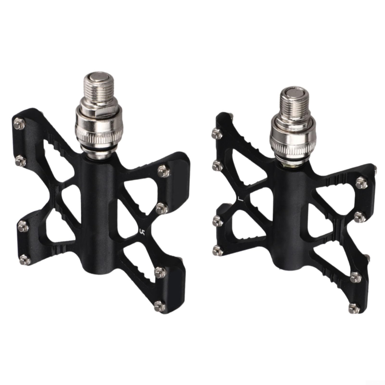 Pedales de liberación rápida con características antideslizantes para bicicletas plegables y de montaña Brompton de 9/16 pulgadas, diseño de aluminio