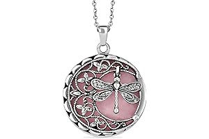 Stunning 'Flight of Fancy' Gemstone Dragonfly Pendant Necklace