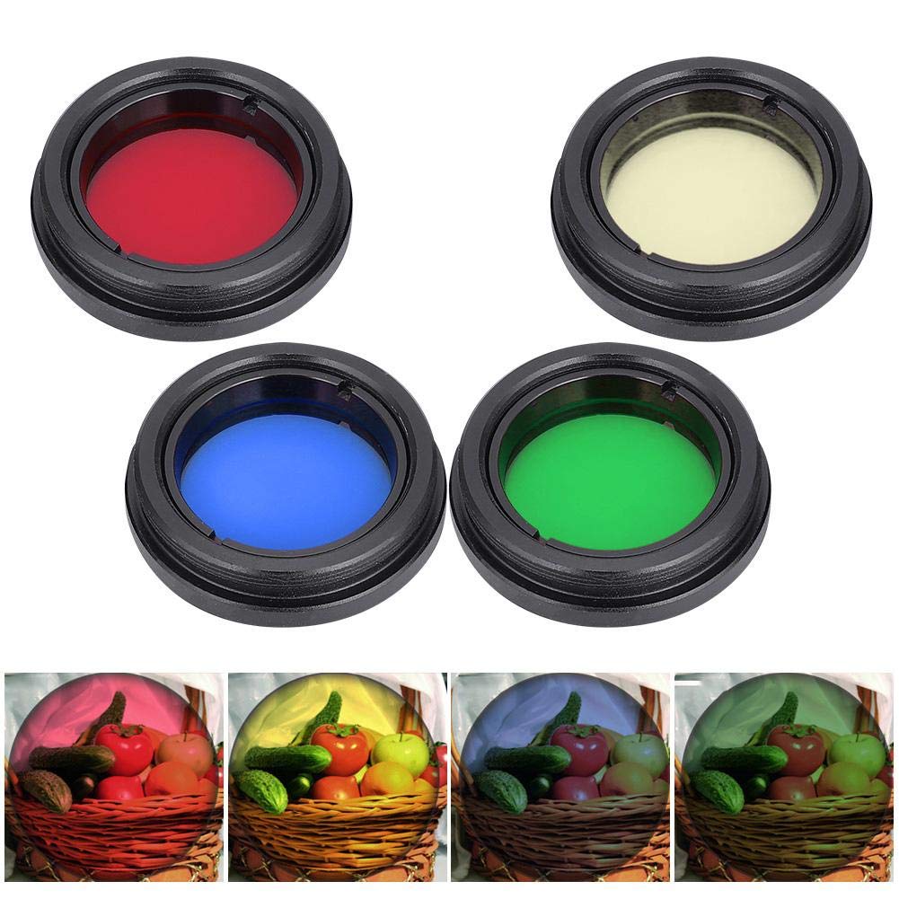 Goshyda Filtre d'objectif de télescope, Filtre de Couleur d'objectif d'oculaire de télescope astronomique de 1,25 "/31,7 mm pour Lune/nébuleuse/étoile du/Cluster/Ciel Profond