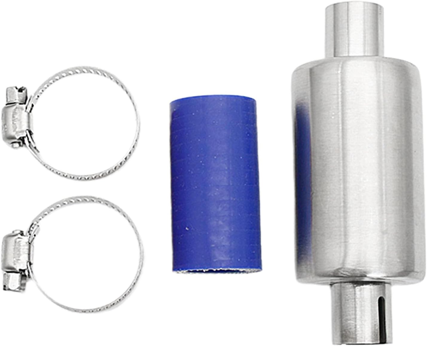 FLMLF Rc Car Silencer Muffler Pipe Kit for 1/5 HPI ROFUN ROVAN KM Baja 5B 5T 5SC Losi 5ive-t T MCD DBXL FS Buggy Rc Boat Parts (Blue)