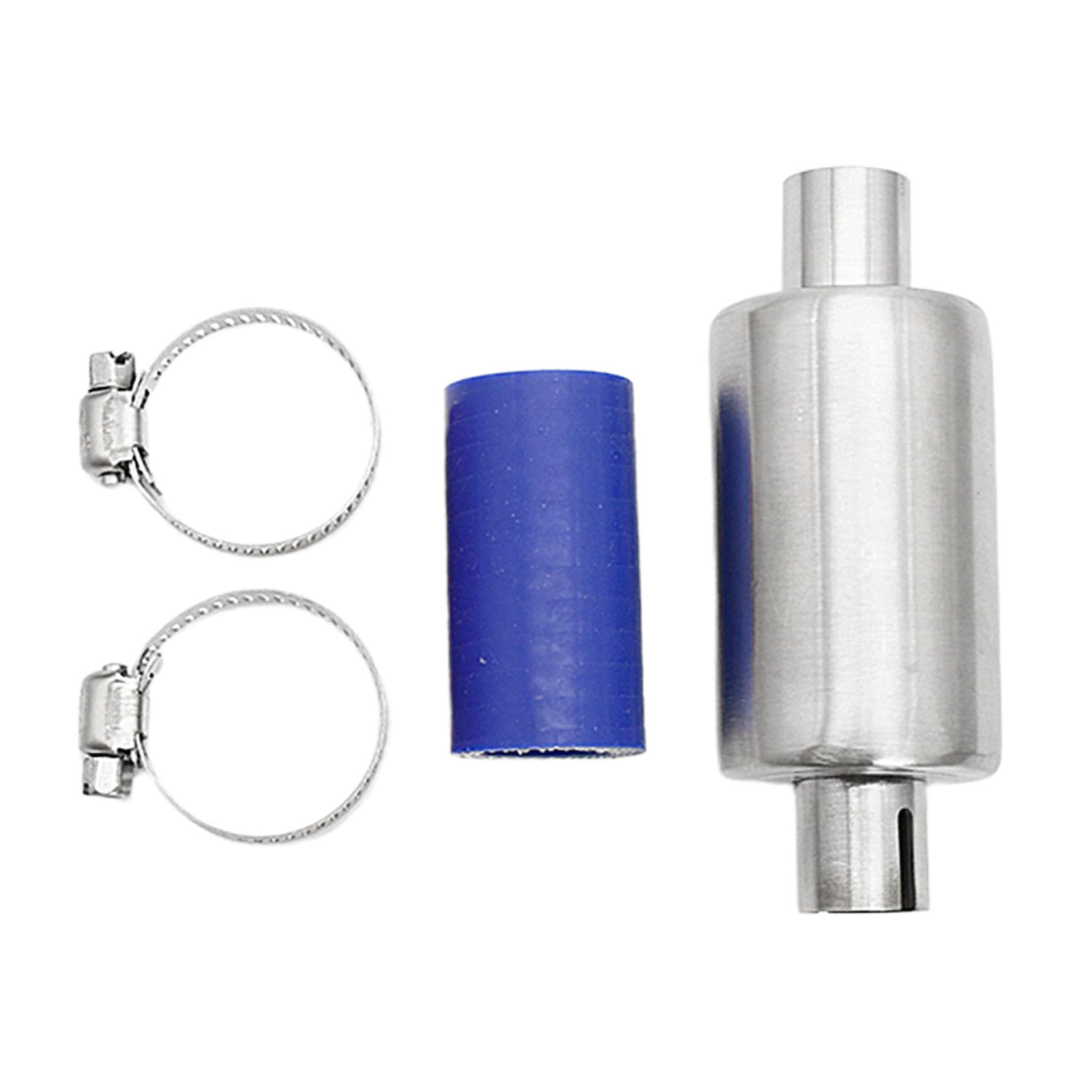 FLMLF Rc Car Silencer Muffler Pipe Kit for 1/5 HPI ROFUN ROVAN KM Baja 5B 5T 5SC Losi 5ive-t T MCD DBXL FS Buggy Rc Boat Parts (Blue)