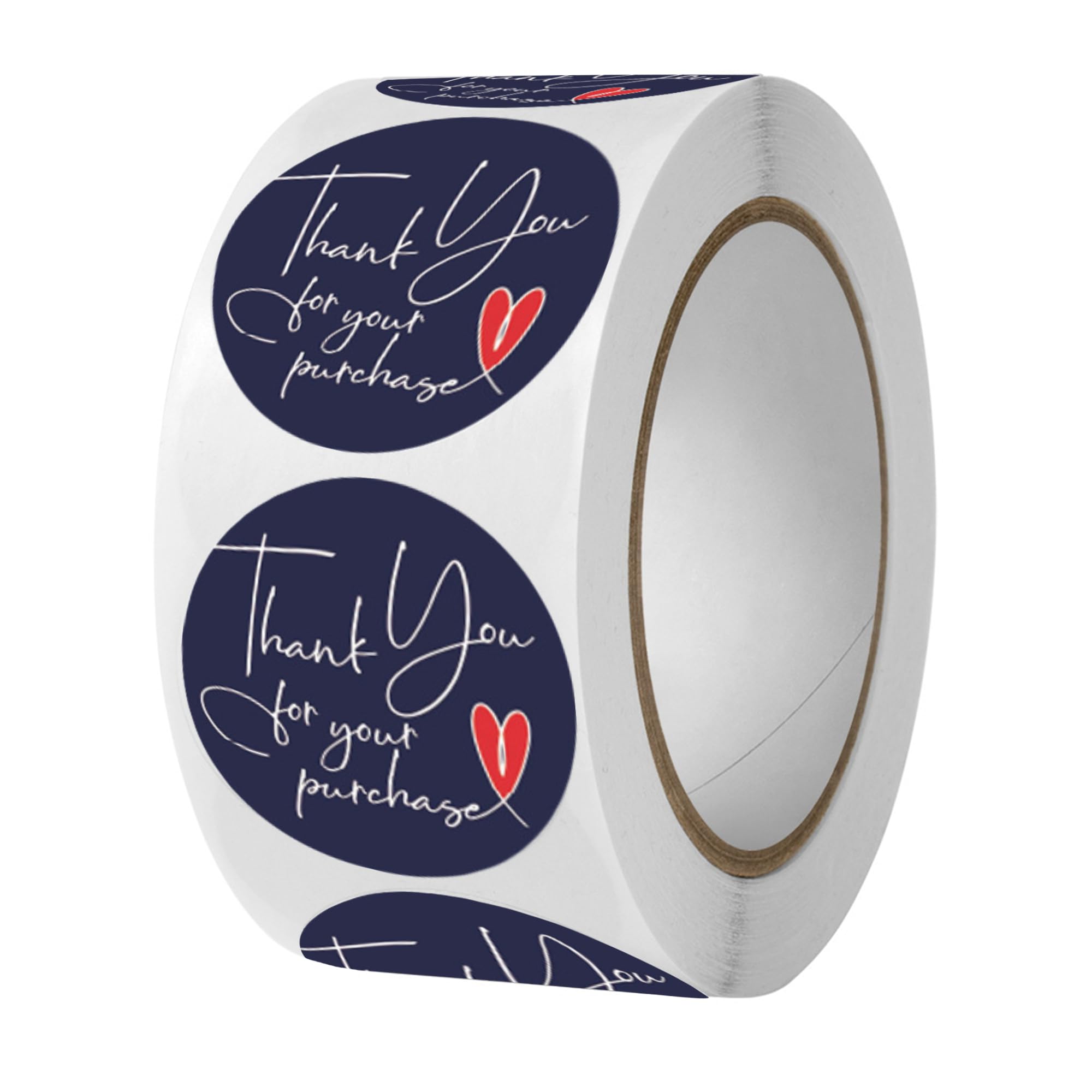 500pcs 1 inch Thank You for Your Purchase Labels with Red Heart Small Business Retail Store Envelope Seals Stickers for Packing Wraps - Mysuevin (