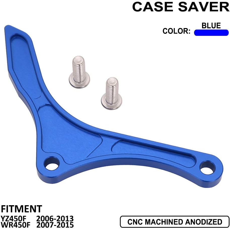 Motorcycle Case Saver CNC Aluminum Engine Case Protection Compatible To YZ450F 2006-2013 WR450F 2007-2015 Blue