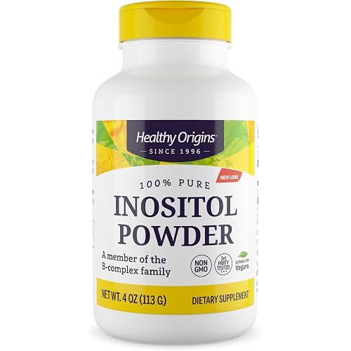 Healthy Origins Inositol Powder Non-GMO, 4 Ounce