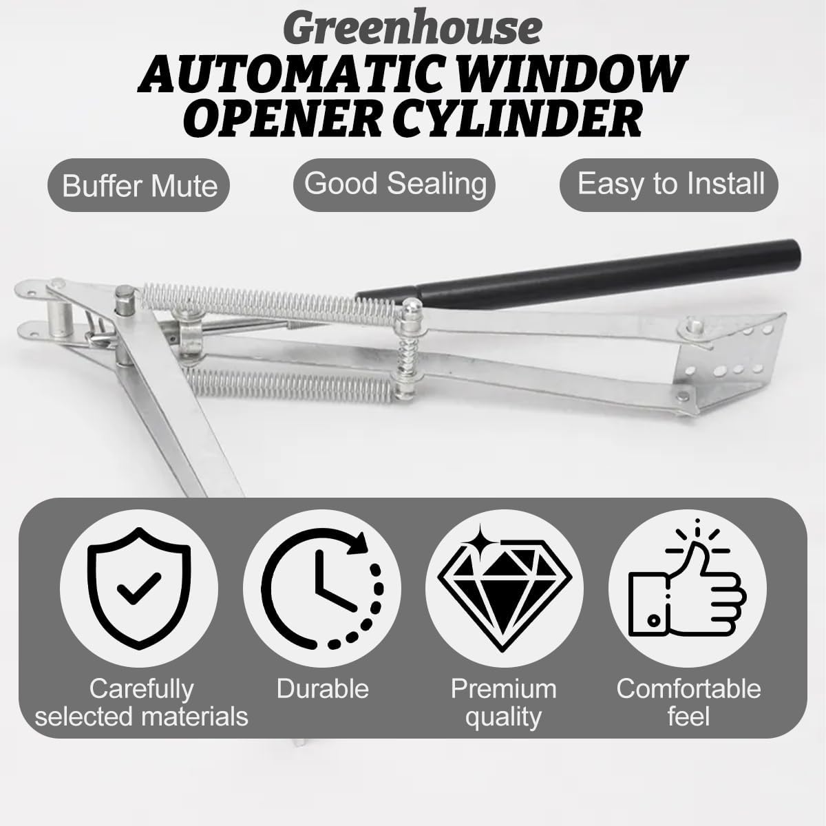 Automatic Vent Opener Cylinder Replacement Hydraulic Greenhouse Auto Window Opener Greenhouse Accessories One Piece