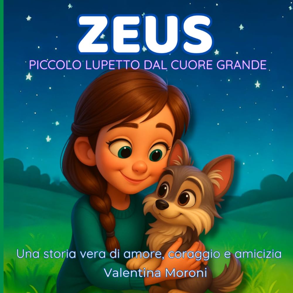 ZEUS - PICCOLO LUPETTO DAL CUORE GRANDE: Una storia vera di amore, coraggio e amicizia per bambini e per adulti illustrata, empatia, rispetto e amore. Pagine da colorare bonus.