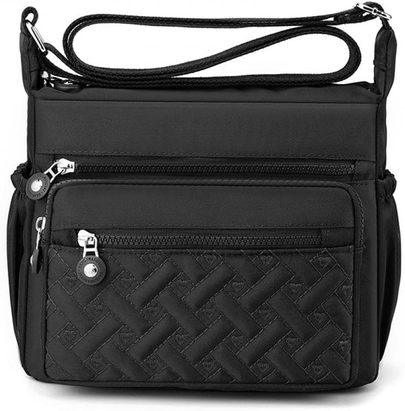 Womens Multi Pocket Casual Waterproof Crossbody Handbags Shoulder Messenger Bag for Travel Hiking Daily