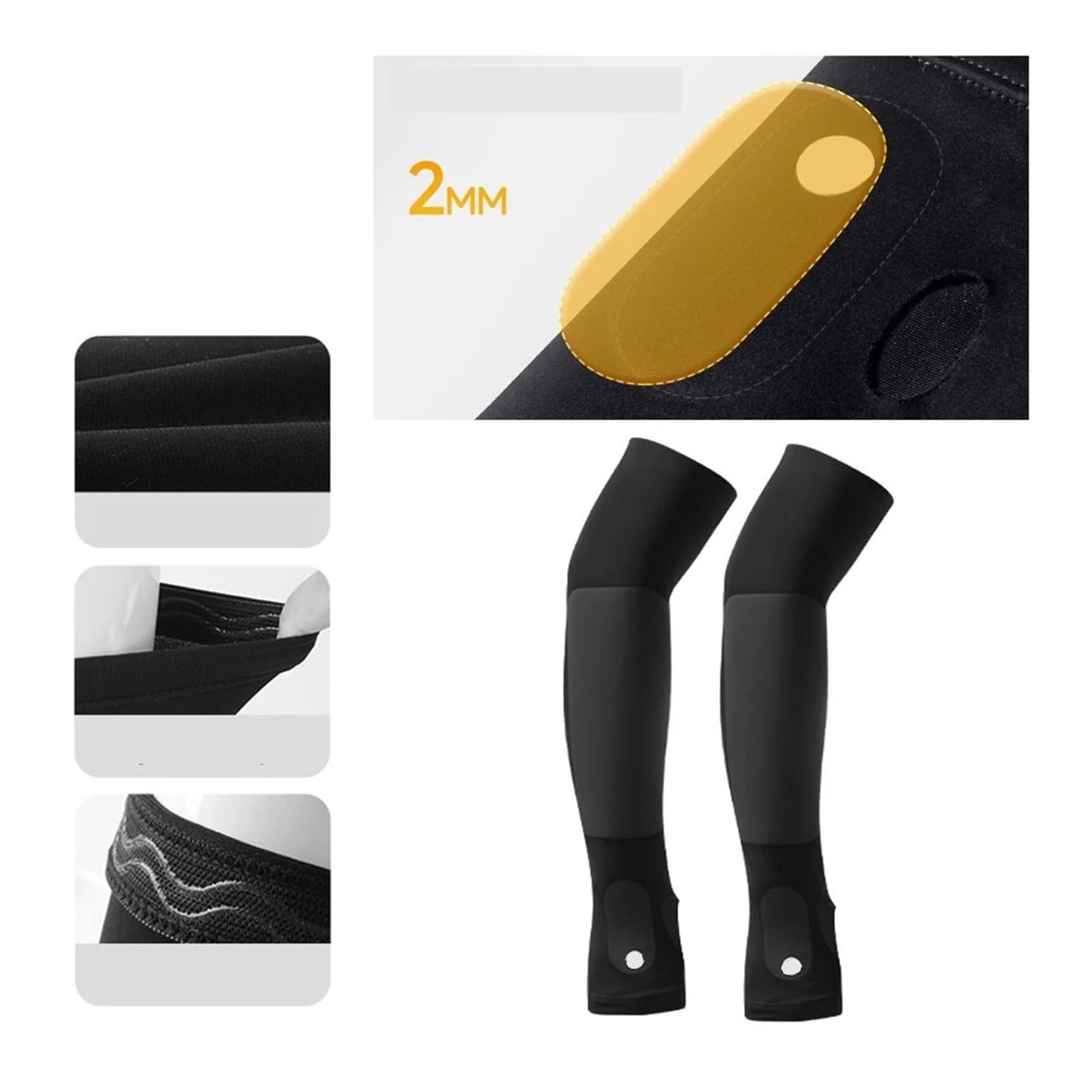 Genérico Protectores de muñeca for antebrazo, mangas acolchadas for brazo voleibol, con orificio for el pulgar, 1 par