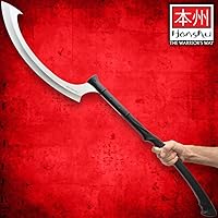 Vista 6 de Honshu Khopesh - Hoja de acero inoxidable 7Cr13 de 19 1/2 pulgadas, mango de nailon moldeado por inyección, espada de estilo egipcio, cubierta