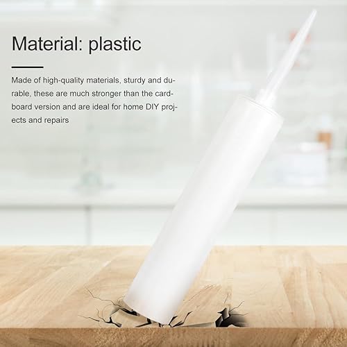 Miniatura 9 de DOITOOL Tubos de calafateo de plástico 5 unids vacío calafateo sellador recargable tubo de calafateo