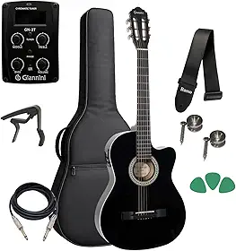 Violão Elétrico Giannini Sf14 Aço Flat Kit Capa E Acessorios