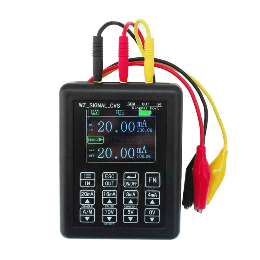 Precision 4-20mA 0-10V Signal Generator, Process Controlling Signal Calibrator Constant Current Source 0-20mA, for Debugging of Process Instrumentation