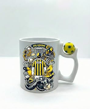Di i Meslek Taraftar Temal  Di  Hekimi Kupa Bardak | Taraftar Meslek Temal  Kupa Bardak | Hediye Mug Fenerbah e Temal, Futbol Toplu