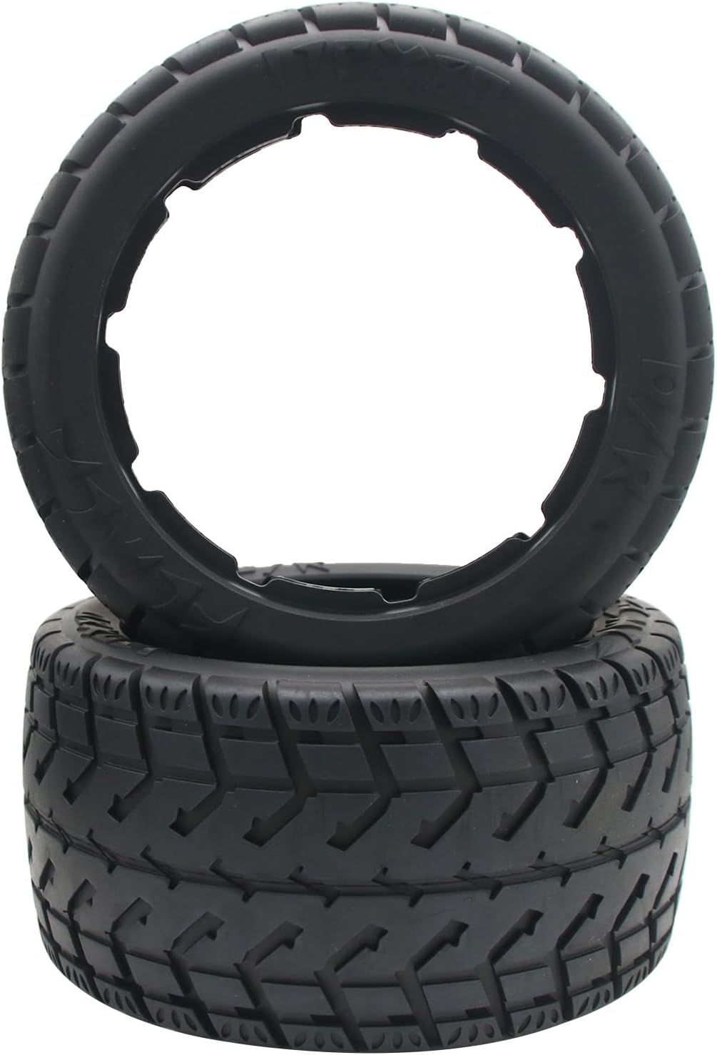 FLMLF RC High Simulation with Fabric Rear Onroad Tires (Set of 2PCS) for 1:5 Scale RC HPI ROFUN ROVAN Kingmotor Baja 5B SS