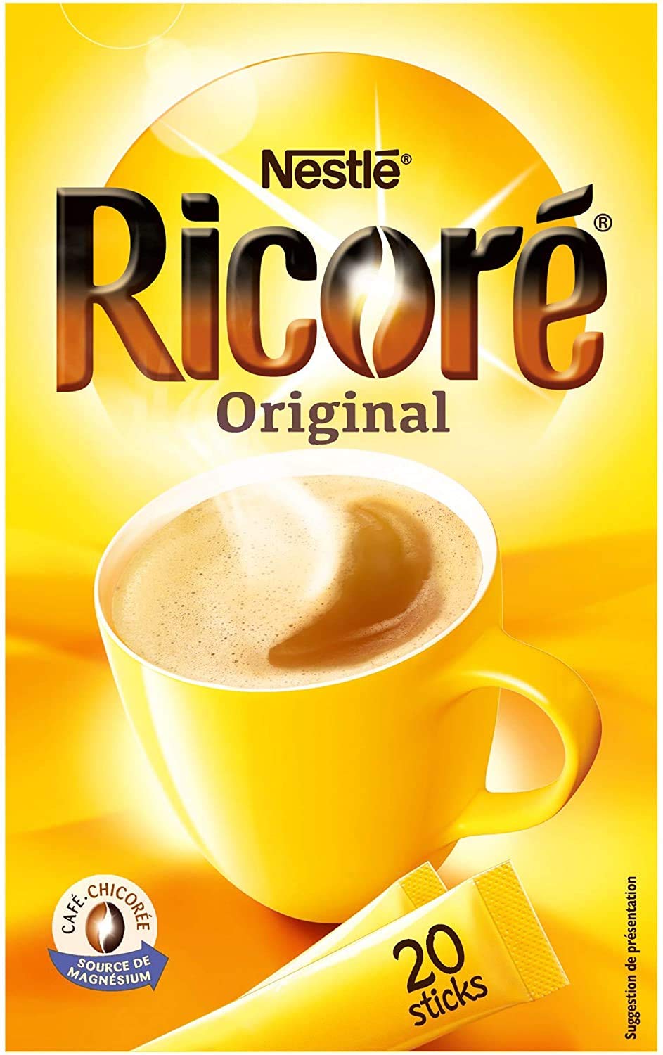 Nestlé Ricoré Original Substitut de Café Boîte de 20 Sticks x 3 g from France