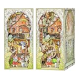 Fsolis DIY Book Nook Kit, DIY Miniature Dollhouse Kit Booknook Diorama Kit Mayberry Street Miniature