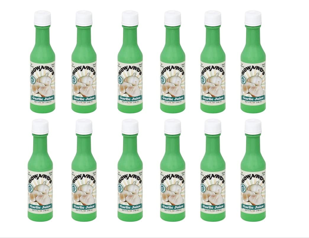 HOWARDS JUICE GARLIC-5 OZ -Pack of 12