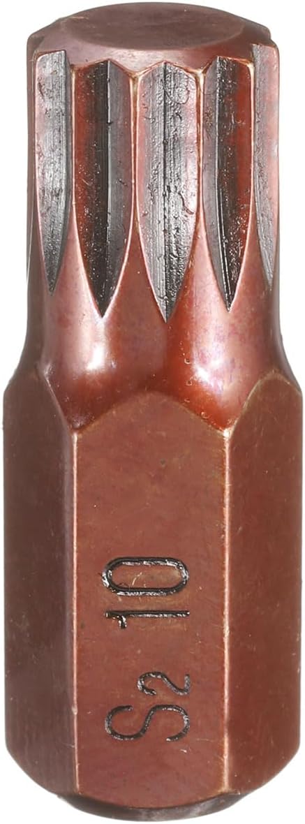 HARFINGTON M6 Torx Screwdriver Bit 10mm Hex Shank 30mm Length Magnetic Security Tamper Proof 12 Point Head Hex Bits S2 Steel Screw Driver Bit