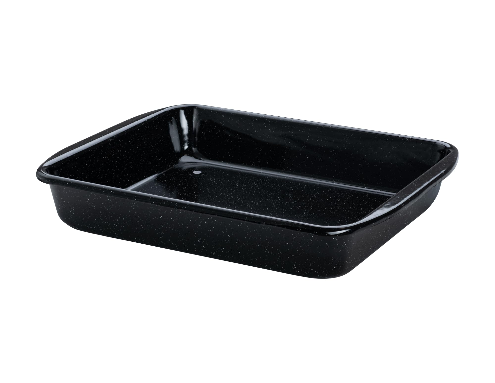 Riess, 0402-022, Bratrohrpfanne hoch 33/42, CLASSIC - BACK- UND BRATFORM, Höhe 7,0 cm, Emaille, schwarz, 41,6 x 32.8 x 7 cm, Bräter, Induktion