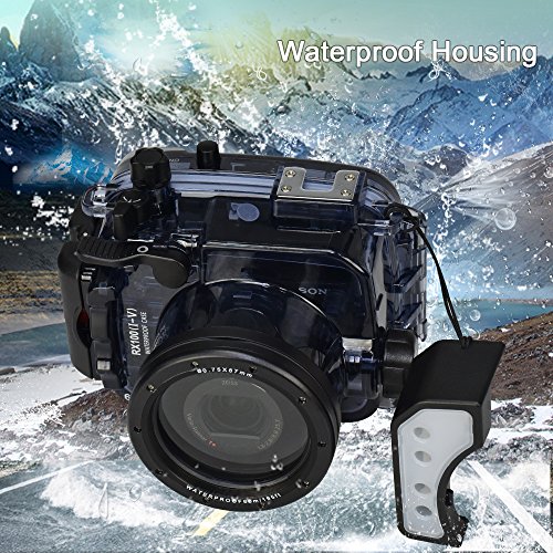 Sea frogs para RX100V RX100IV RX100III RX100II RX100 195ft / 60m Carcasa submarina