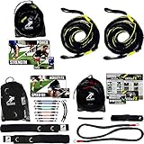 Kbands Elite Speed Training Kit - Kbands - Reactive Stretch Cord - Victory Ropes (User's Waist is 32...