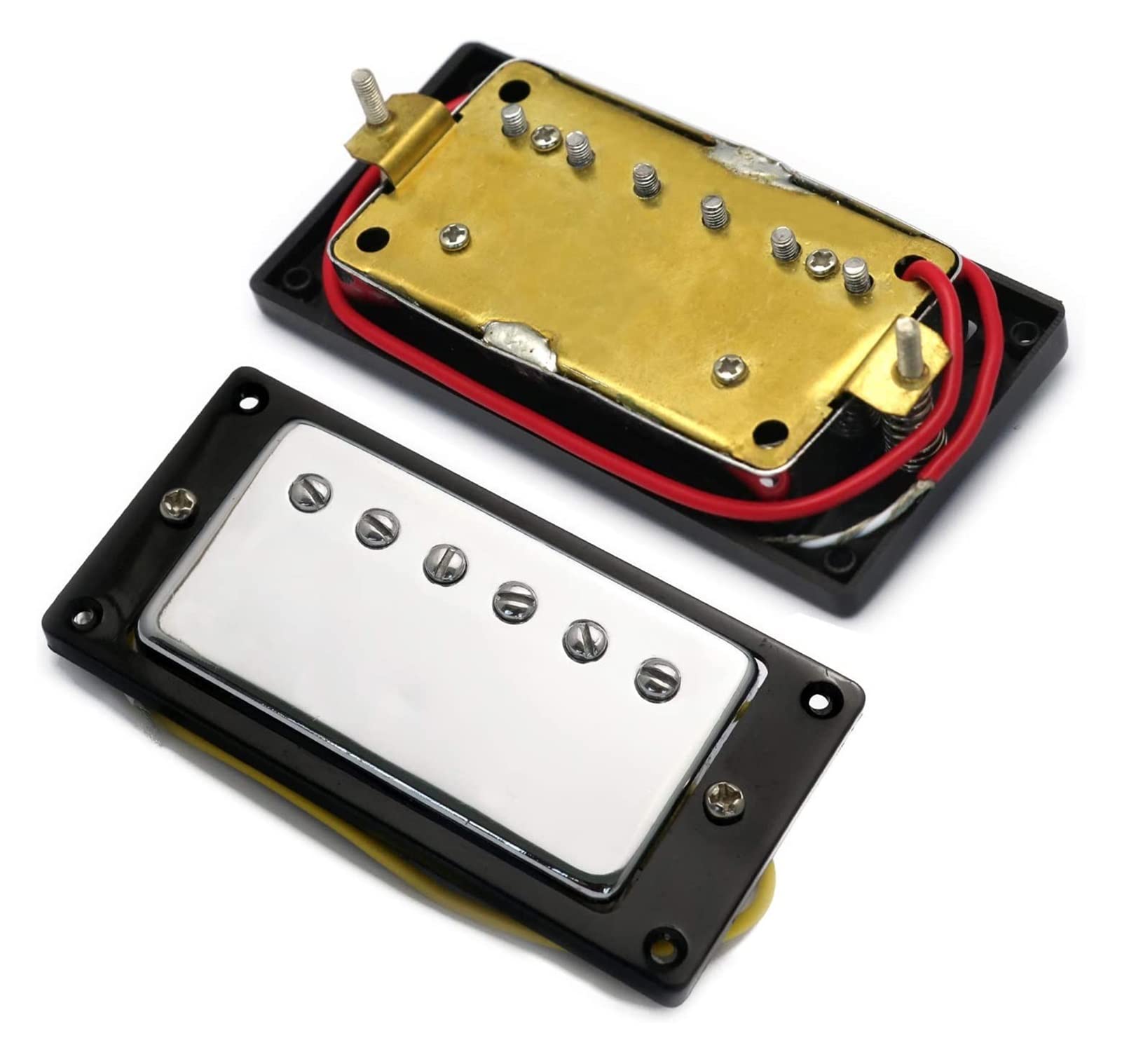 Cuello Y Puente De Humbucker Lp Pastillas De Guitarra Eléctrica Piezas Accesorio Kit Pickup De Guitarra Pastillas guitarra