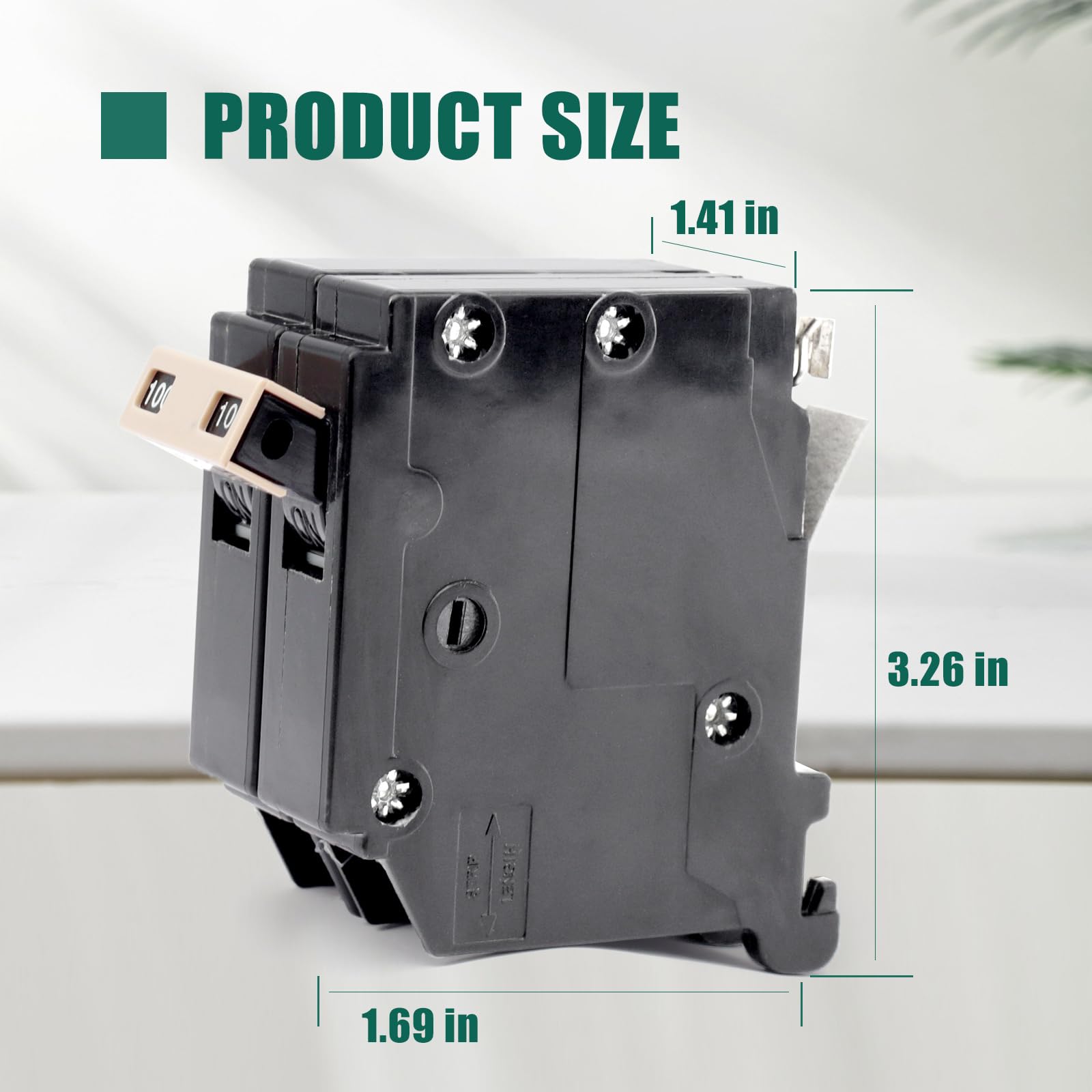 Upgrade 2100 2-Pole 100 Amp Circuit Breaker Replacement for Cutler Hammer Load Centers, Type 3/4 Inch Plug-On Molded Case Circuit Breaker, Thermal Magnetic Protection, 10 KAIC, 120/240V — Amazon image 7