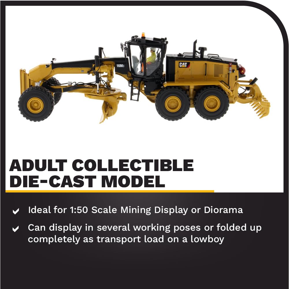 ダイキャストマスター 1/50 ハイラインシリーズ Cat 16M3 モーターグレーダ dwos6rj Amazon.co.jp: ダイキャストマスター 1/50 ハイラインシリーズ Cat
