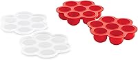 Vista 1 de Collections Etc Moldes de silicona para freidora de aire, juego de 2
