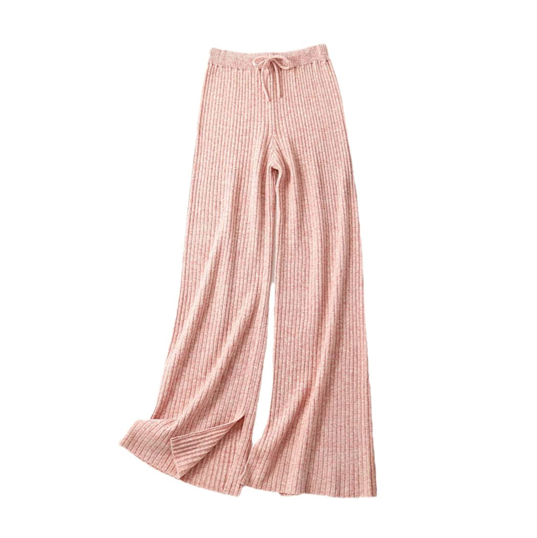 Pantalones de lana 100 % premium con tacto ultrasuave rosa XL 7