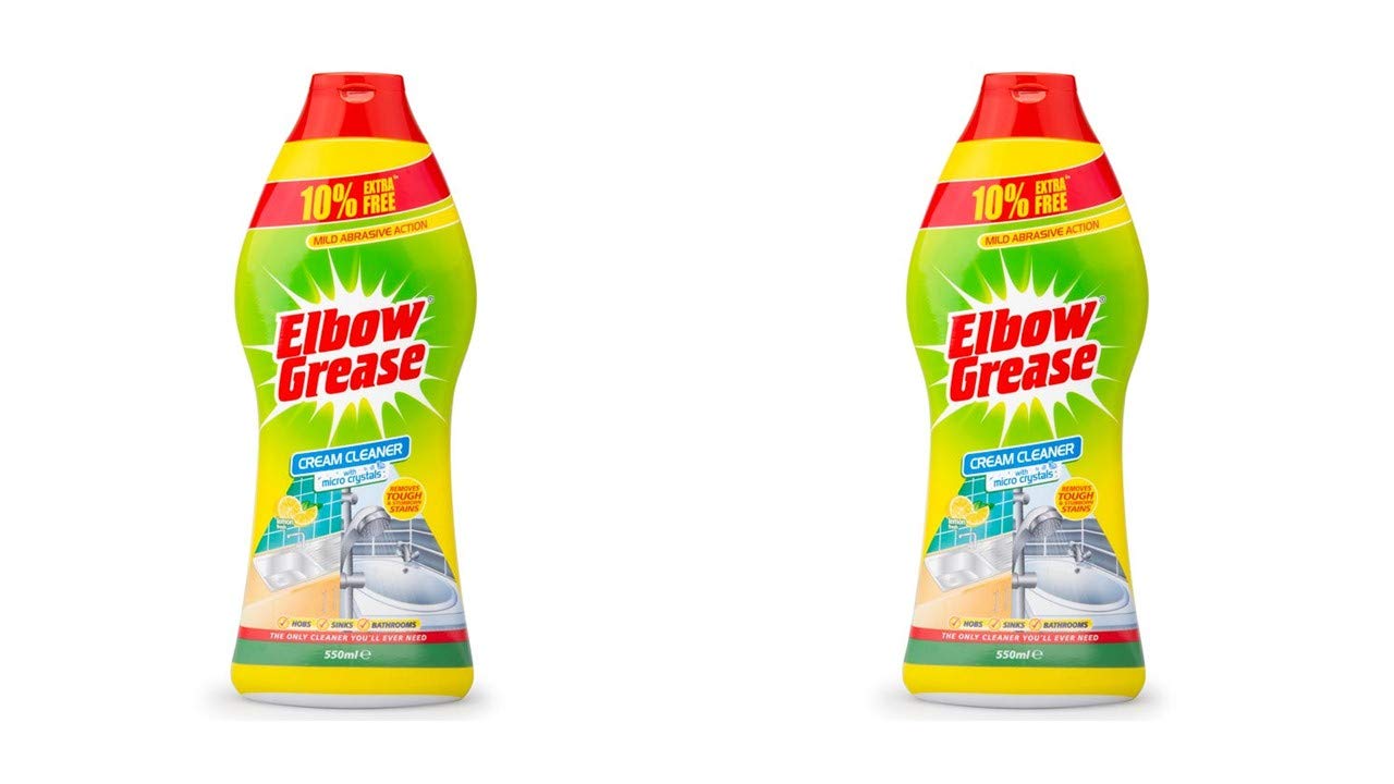 Elbow Grease Multi Purpose Cream Cleaner 550ml | Kitchen Cleaner with Micro Crystals Lemon | Combo Pack of 2 : Amazon.in: Health & Personal Care