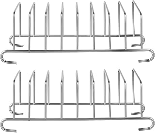 DOITOOL Toast Bread Rack Holder, 2Pcs 8 Slice Holes Stainless Steel Tool Cooling Grid Bread Rack Non- Stick Bread Loaf Stand Air Fryer Accessories Organizer