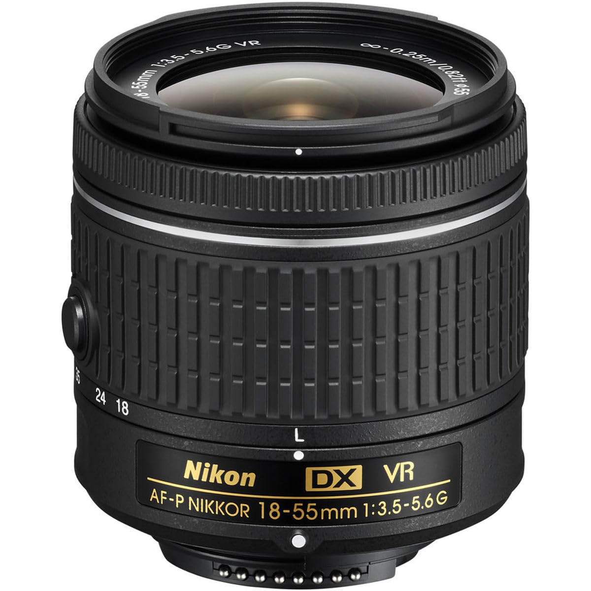 ニコンAF-P DX 18-55mm VRレンズ、沈胴式でコンパクト
