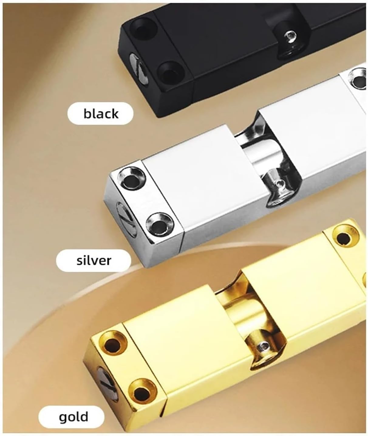 Spring Door Closer Stainless Steel Automatic Adjustable Door Hinges Home Door Stopper Furniture Door Hardware(Silver)