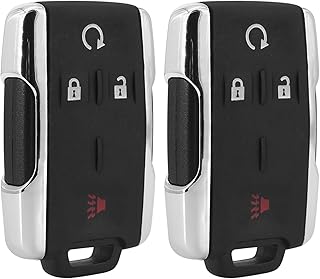 Key Fob Replacement for Chevrolet Silverado 1500 2500 3500, GMC Sierra 1500 2500 3500, Colorado GMC Canyon 2015-2020, Keyless Entry Remote Start FCC ID: M3N32337100(2 Packs)