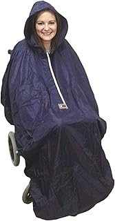 WZYJ Poncho Universal para Silla de Ruedas, Resistente al Viento, Impermeable, a Prueba de desgarros, Reutilizable, con Capucha, para la Lluvia, se Adapta a Todas Las sillas de Ruedas Normales