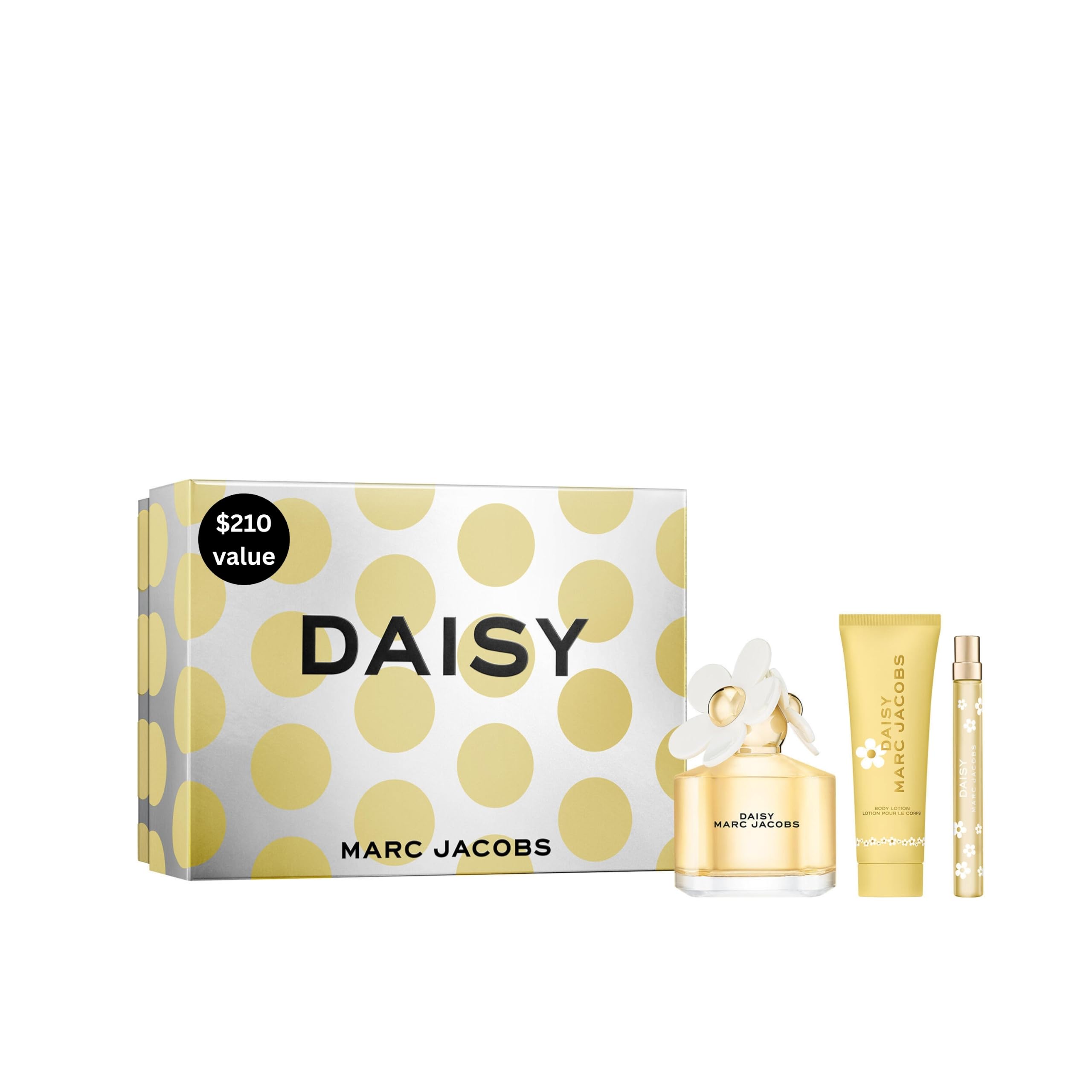 Marc Jacobs Daisy 3.3 fl. Oz EDT + 0.3 fl. Oz EDT + 2.5 fl. Oz Body Lotion 3-pc Set