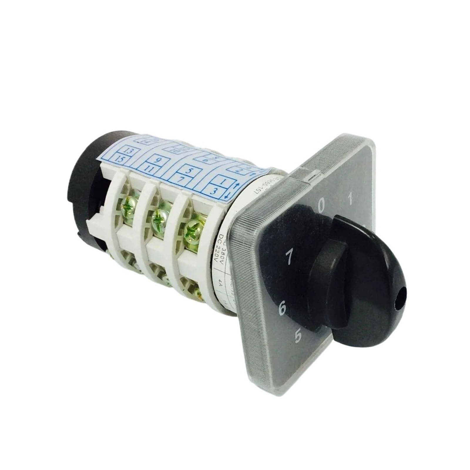 TSIOHKBS 7 Positions Rotary Cam Switch Four Poles 20A Manual Electronic Starter Machine Control High Voltage Electrical Selector LW31 YMZ12-20/4