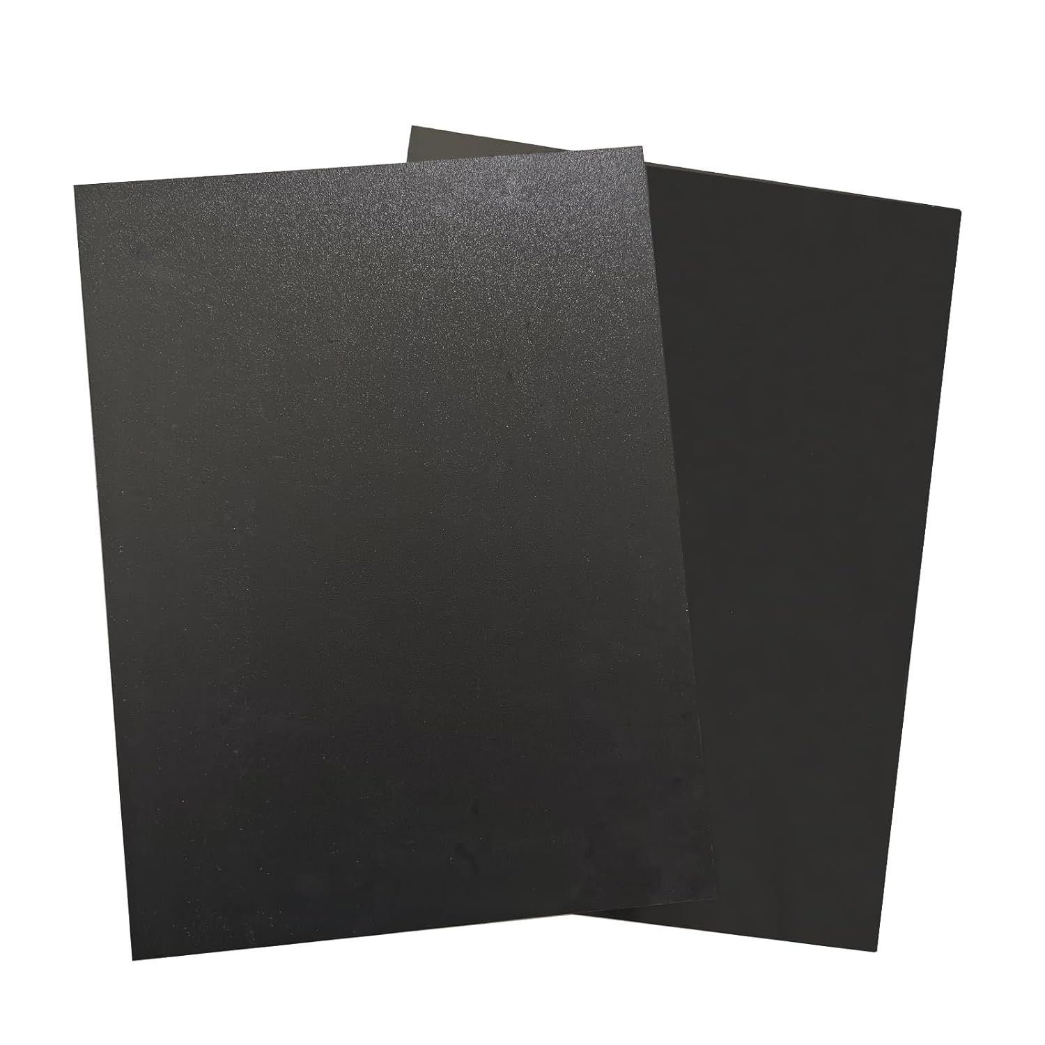 ABS Plastic Sheet 1/8 Inch Thick, 2 Pack 18" x 24" x 3mm Black Moldable Thermoplastic Panel Smooth & Textured Finish High Tensile for DIY Crafts Car Interiors Home Decoration (Black, 18''×24'')