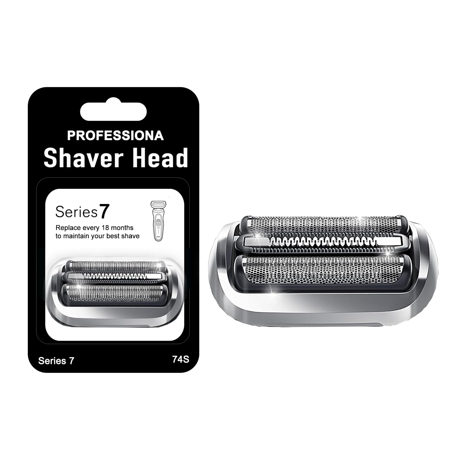 74S Series 7 Electric Replacement Shaver Head Accessories Series 7 Electric Shaver blade Compatible with Braun Series 7 7120s, 7125s, 7127cs, 7171cc, 7175cc, 7185cc and 7189cc