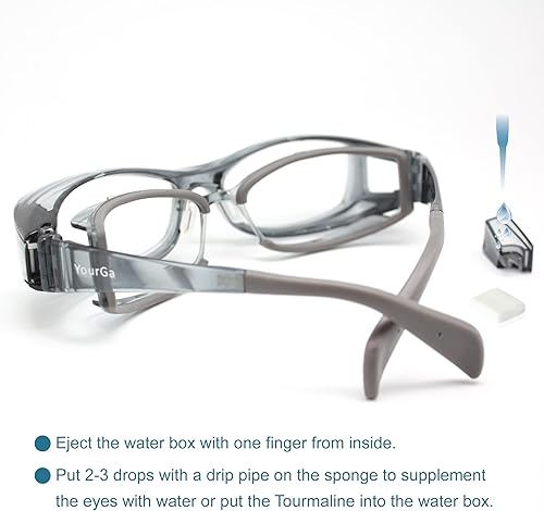 Miniatura 2 de Yourga Anteojos secos para aliviar los ojos, bloqueo de luz azul, gafas de cámara de humedad, lectura de computadorajuegostelevisiónteléfonos, gafas