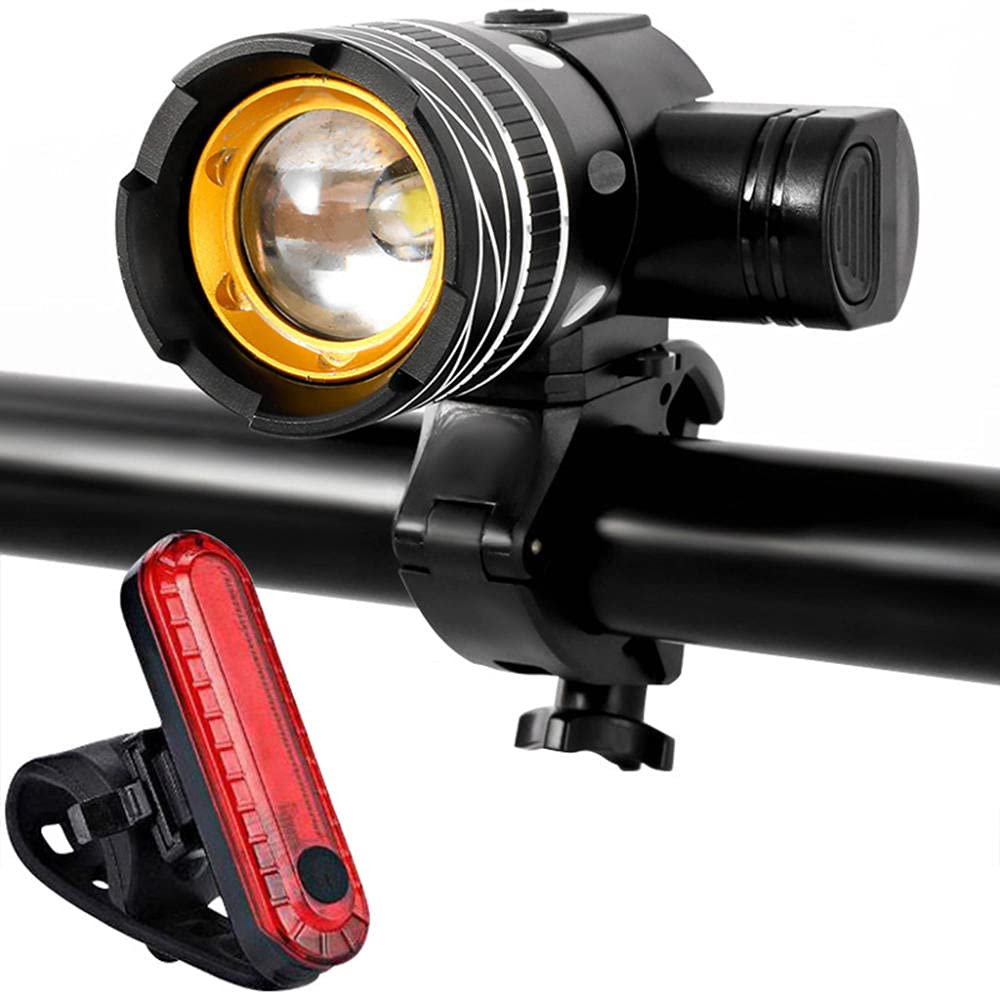 3 tryby Przednie światło rowerowe Reflektor rowerowy LED USB Akumulator latarka rowerowa Światła do jazdy nocnej Akcesoria do lamp rowerowych-A3 Super