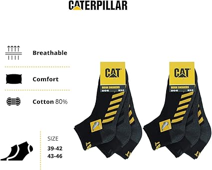15 Paia CAT® CATERPILLAR SNEAKER CALZINI Da Lavoro Sneaker - Foto 2