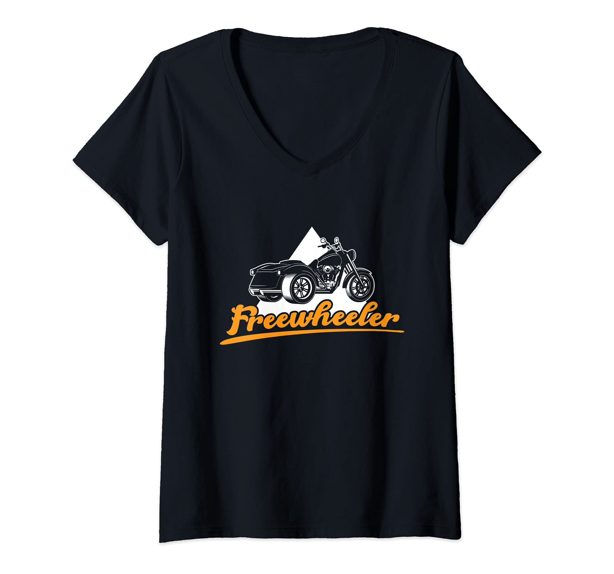 Womens Freewheeler Trike Rider Tricycle Triker Trikes Motorsport V-Neck T-Shirt
