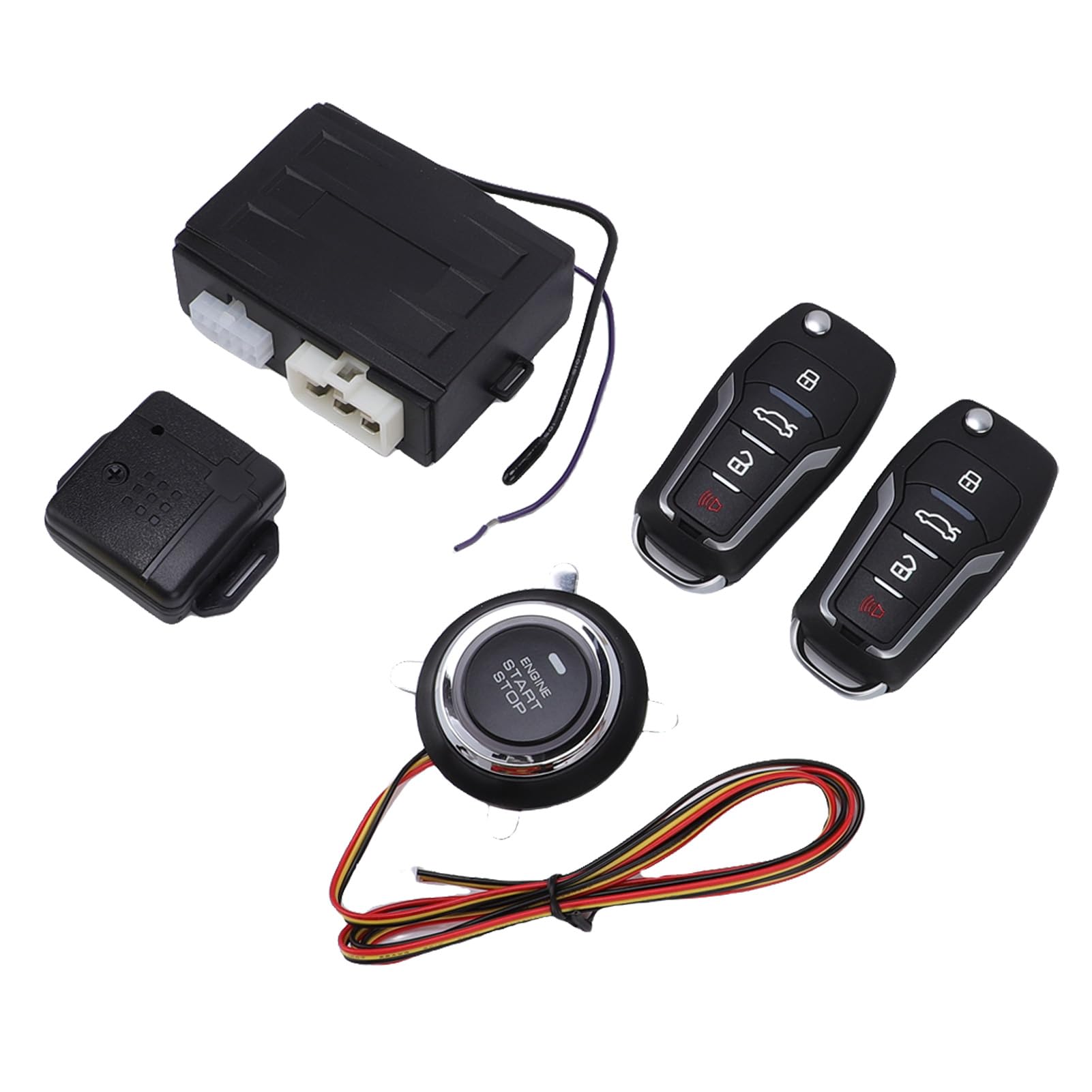 Generic de Alarma para Automóvil con Entrada sin Llave y Pulsador de Arranque de Motor Remoto