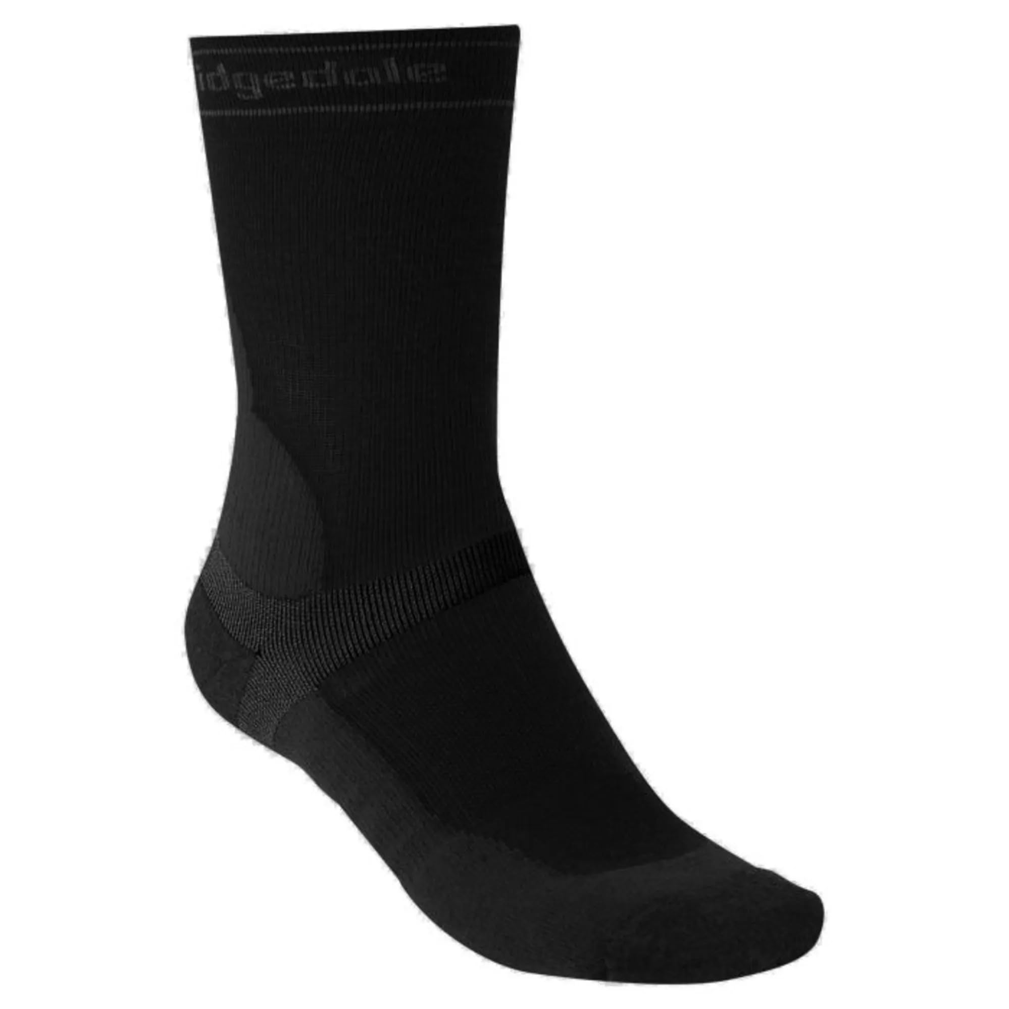 Bridgedale MTB Mid-Season T2 Merino Mountain Bike Socks (UK, Alpha, S, Regular, Regular, Black)