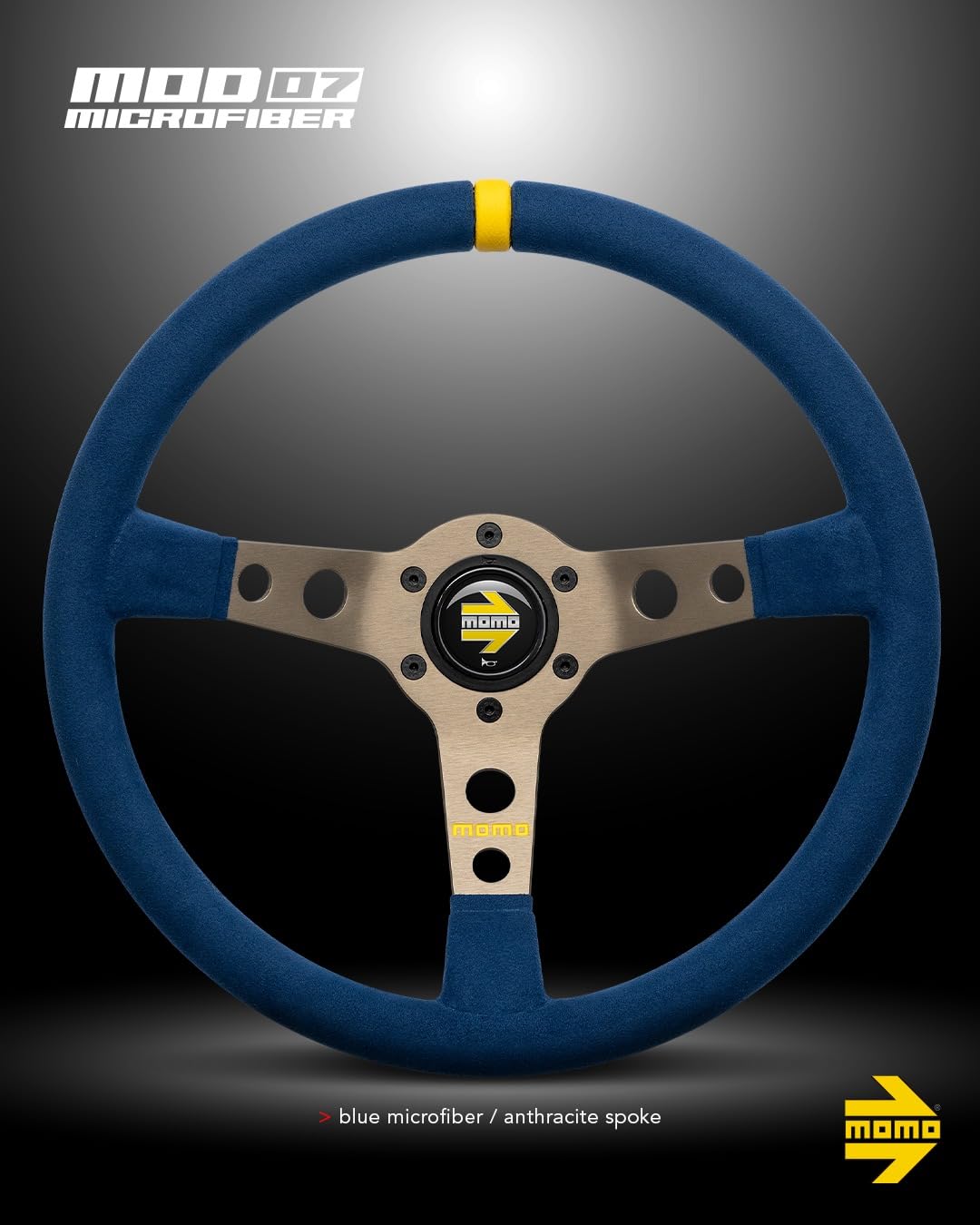 Amazon.com: MOMO Motorsport Mod.07 Steering Wheel Blue