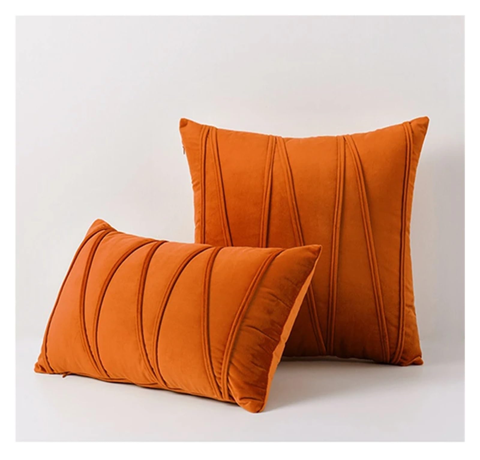 BTGYTTKL Throw Pillowcase 2PCS Decorative Plush Velvet Throw Pillow Covers