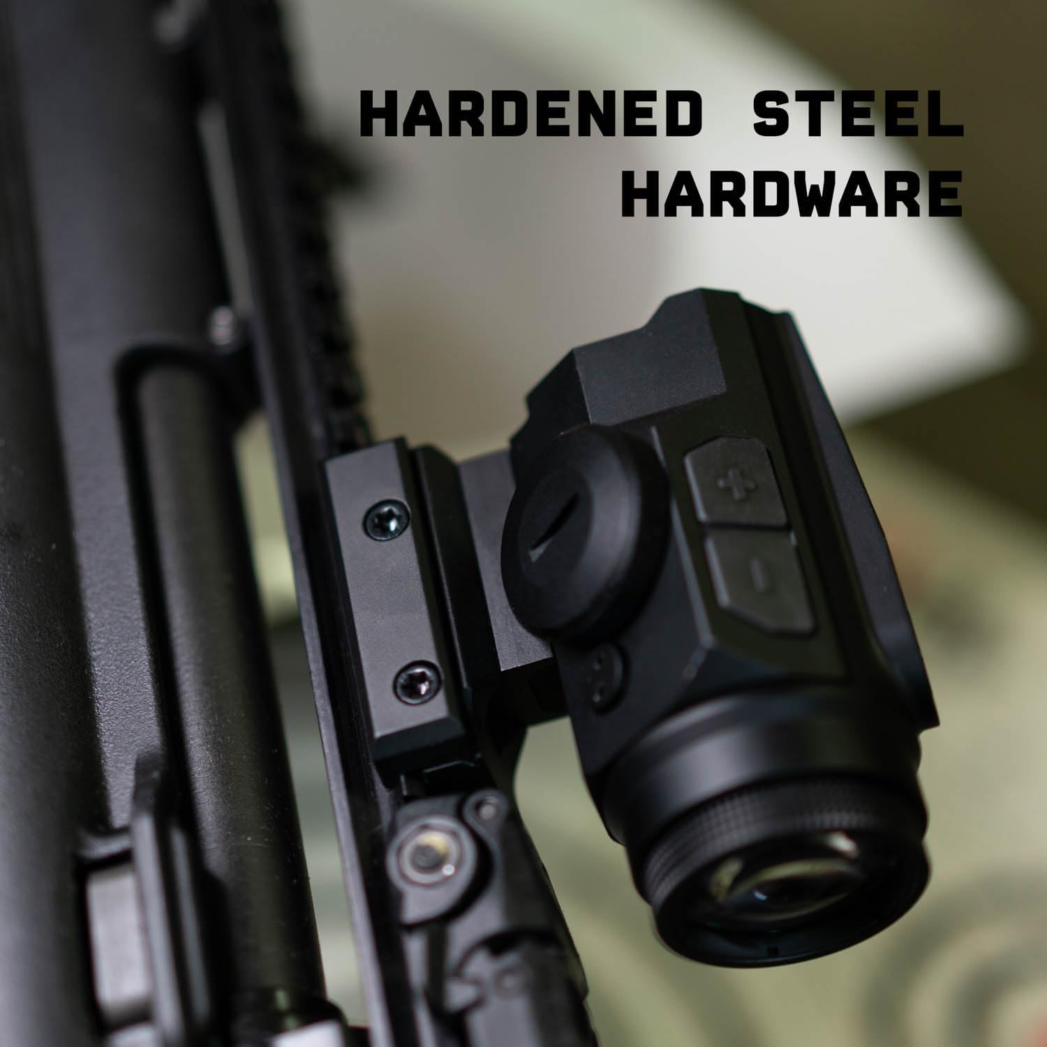 Monstrum Ruckus (e) 4X Prism Scope with Electronic Button Control and Shake Awake | BDC Reticle